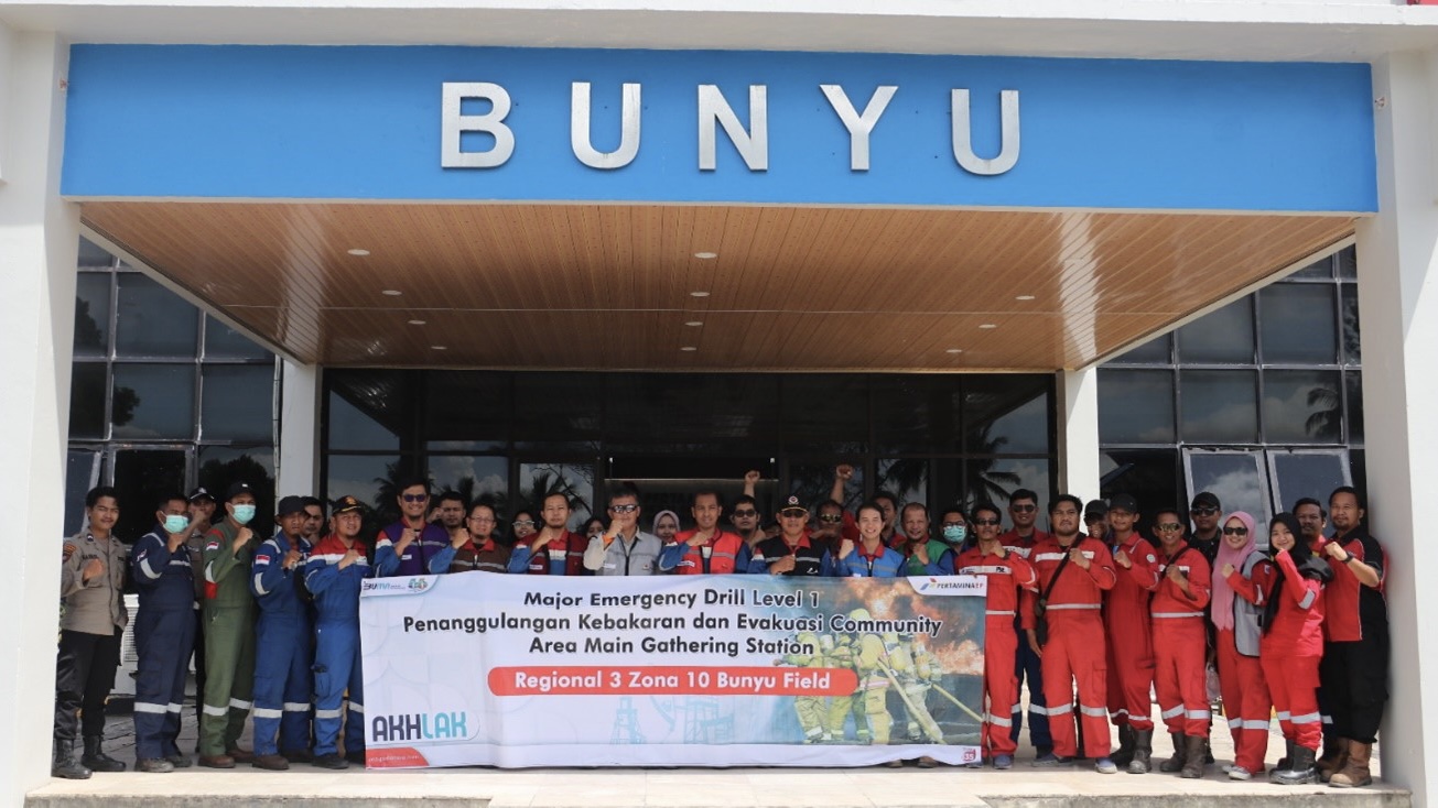 Pertamina Ep Bunyu Field Gelar Simulasi Tanggap Darurat Level Bersama