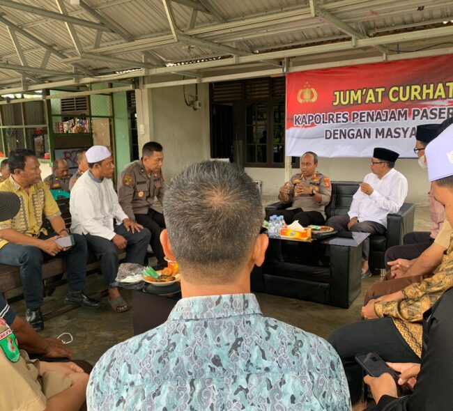 Polres PPU Kembali Gelar Jumat Curhat, Warga Keluhkan Isu Penculikan Anak