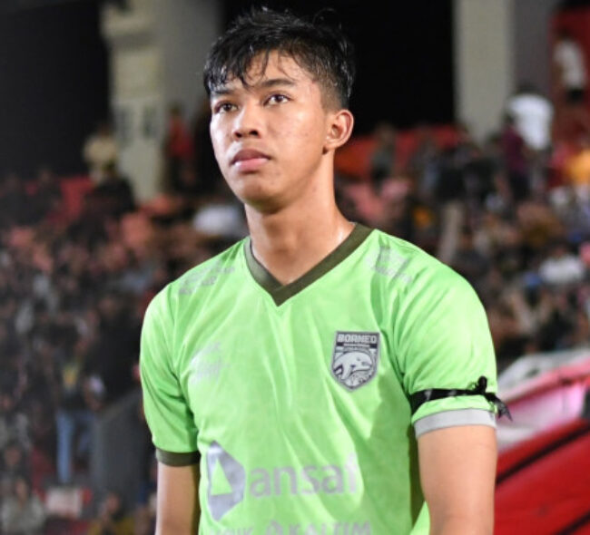 Daffa Fasya Penjaga Gawang Muda Borneo FC Debut Profesional Perdana