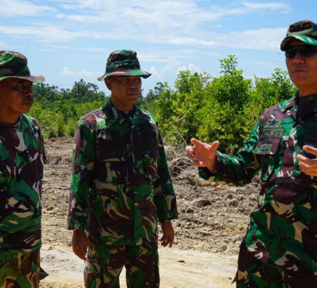 Pastikan Berjalan Lancar, Dandim 0907/Trk Tinjau Pelaksanaan TMMD Ke – 116