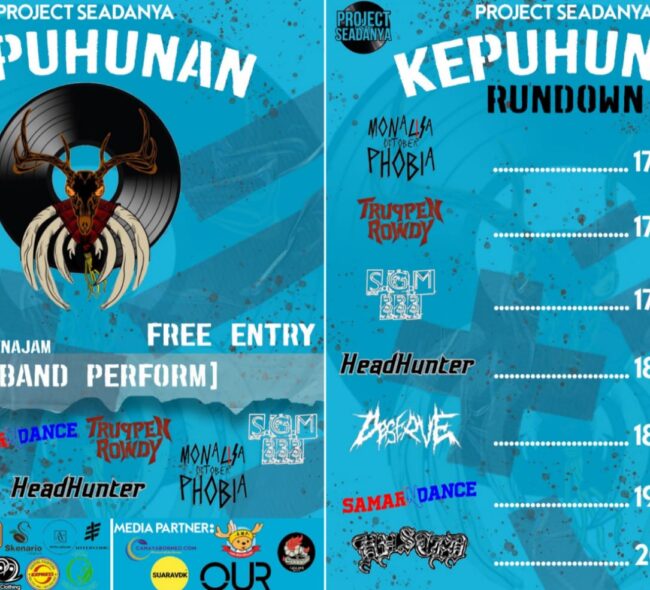 Bangkitkan Kembali Skena Musik, Project Seadanya Gelar Mini Konser di Penajam