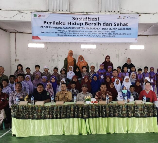 Dukung Perilaku Hidup Bersih dan Sehat Sejak Dini, PT Pertamina Hulu Sanga Sanga Gelar Sosialisasi di Kecamatan Muara Badak Kabupaten Kutai Kartanegara