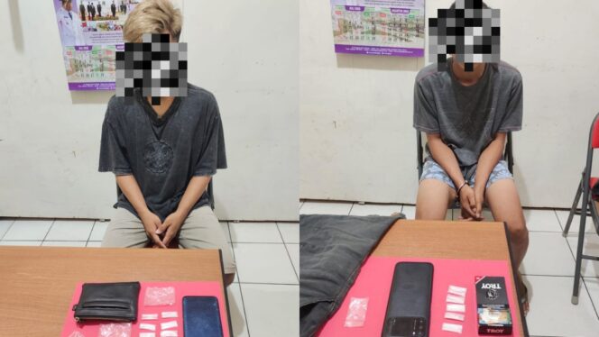 
					Pria berinisial AKE (20) dan HR (25) warga Kecamatan Babulu diamabkan Polres PPU karena kedapatan membawa naekoba jenis sabu-sabu. Dok. Istimewa