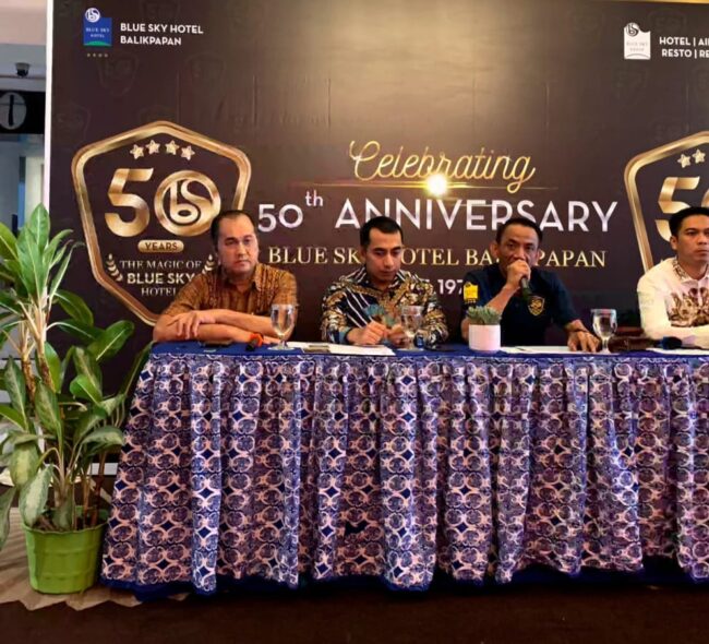 The Magic of Blue Sky : Semarak Rangkaian Acara Ulang Tahun Emas Ke-50 Blue Sky Hotel Balikpapan! Ikuti Kegiatannya! ada Gowes Gaul 20 Kilometer