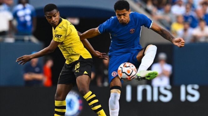 
					Chelsea saat menghadapi Dortmund dalam friendly match di Stadion Soldier Field Chicago Amerika Serikat, Rabu 2 Agustus 2023. Dok. Istimewa