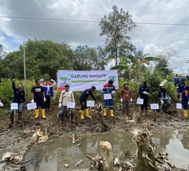 PT Pertamina Hulu Sanga Sanga Ajak Masyarakat Muara Badak Jaga Lingkungan Melalui Gerakan Darling Namaste