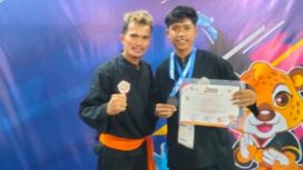 
Foto: Rezan Aditya Wahyudi, asal SMAN 1 PPU berhasil menyabet juara Tiga Kejuaraan Pencak Silat Nasional Championship 2023 di Jakarta 20-22 Oktober 2023. (DOK. Istimewa)