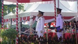 Foto: Upacara peringatan Hari Sumpah Pemuda ke-95  Tahun 2023 di lingkungan Pemkab PPU, Sabtu, (28/10/2023) pagi. (DOK. Istimewa)