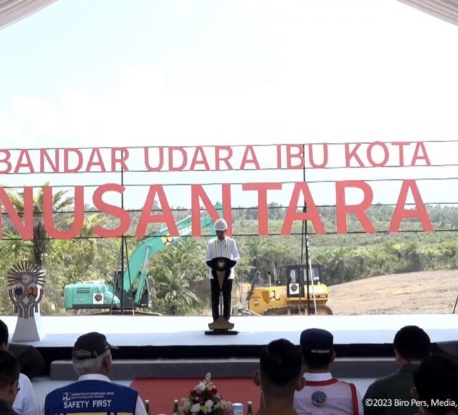 Presiden Jokowi Groundbreaking Bandar Udara IKN di PPU, Target Beroperasi Juni 2024