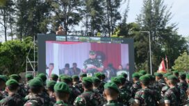 Foto: Apel Pengamanan Pemilu Tahun 2024 di lapangan Markas Kodam VI/Mulawarman. (DOK. Istimewa)