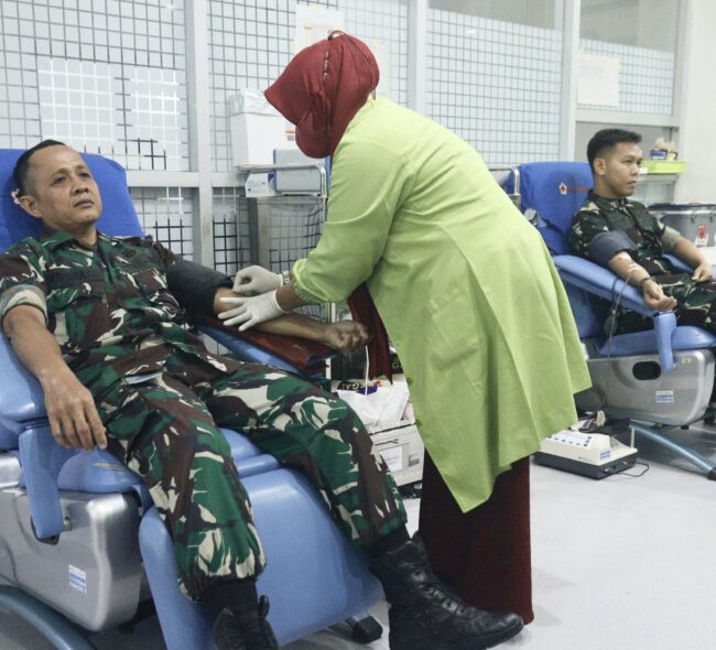 HUT Penerangan TNI AD Ke-73, Pendam VI/ Mulawarman Gelar Donor Darah