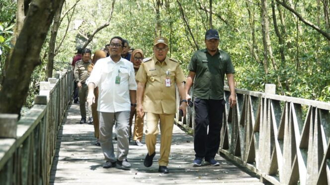 
					Foto: Pj. Bupati PPU Makmur Marbun saat kunjungi Ekowisata Mangrove di Kampung Baru. (DOK. Istimewa)