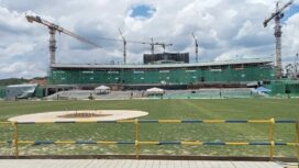 Foto: Persiapan pelaksanaan Upacara HUT 17 Agustus di Ibu Kota Nusantara (IKN). (DOK. Istimewa)