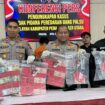 Foto: Polres PPU melaksanakan pres konferensi bersama awak media di Mapolres PPU, Jumat (26/4/2024).