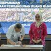 Foto: Otorita IKN dan Satuan Kerja Khusus Pelaksana Kegiatan Usaha Hulu Minyak dan Gas Bumi (SKK Migas) tandatangani Nota Kesepahaman tentang Kemitraan Pembangunan Ruang Hijau. (DOK. Istimewa)
