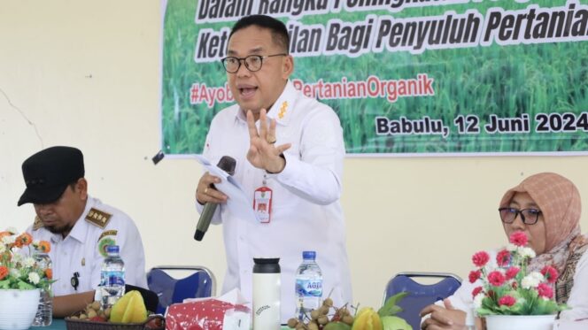 
					Foto: kegiatan Pembukaan Pelatihan Pembuatan Pestisida Nabati di Balai Penyuluhan Pertanian Desa Gunung Mulya, Kecamatan Babulu, Rabu (12/06/24). (DOK. Istimewa)