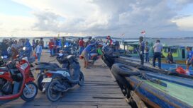 Foto: Suasana pelabuhan Klotok. (DOK. CahayaBorneo.com)