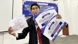 Foto: Mahasiswa Ilmu Al-Quran dan Tafsir (IQT) Fakultas Agama Islam (FAI) Universitas Muhammadiyah Surakarta (UMS), Najihus Salam berhasil peroleh Juara 2 Best Project Innovation dan Juara 2 Best Video Innovation Sustainable Development Goals (SDGs) Pitch Project Competition International Youth Center Malaysia. (DOK. istimewa)