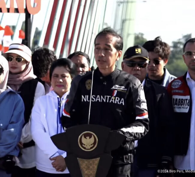 Presiden Joko Widodo Resmikan Jembatan Pulau Balang, Motoran Bareng Raffi Ahmad 