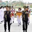 Foto: Duplikat bendera Sang Merah Putih dan teks proklamasi telah tiba di Istana Negara, Ibu Kota Nusantara (IKN). (DOK. Sekretariat Presiden)