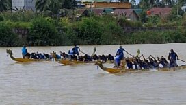 Foto: Persatuan Olahraga Dayung Seluruh Indonesia (PODSI) Kabupaten Paser menggelar kejuaraan Dragon Boat Bupati Paser 2024. (DOK. Istimewa)
