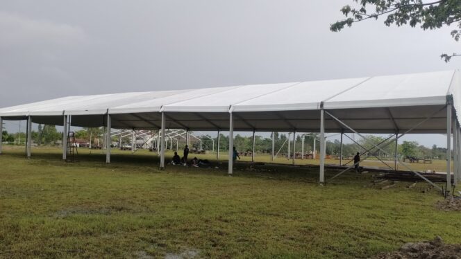 
					Foto: Suasana persiapan event EXPO IKN 2024 di Penajam Paser Utara. (DOK. Istimewa)