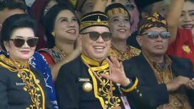 Foto: Penjabat (Pj) Bupati Penajam Paser Utara (PPU), Makmur Marbun, menghadiri upacara peringatan Hari Ulang Tahun (HUT) ke-79 Kemerdekaan Republik Indonesia di Ibu Kota Nusantara (IKN). (DOK. Humas Pemkab PPU)