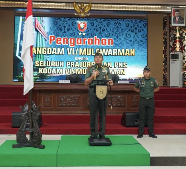 Pengarahan Pangdam VI/Mlw kepada Seluruh Prajurit dan PNS Kodam VI/Mlw