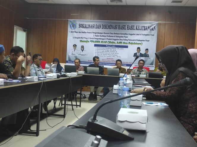 
					Bappedalitbang Paser sosialisasi Kajian Produk Unggulan Lokal,