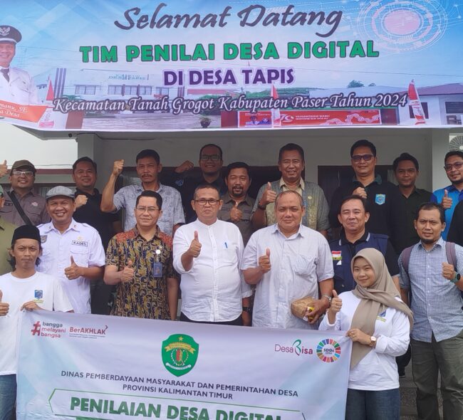 Desa Tapis Wakil  Paser pada Lomba Desa Digital Tingkat Provinsi Kaltim