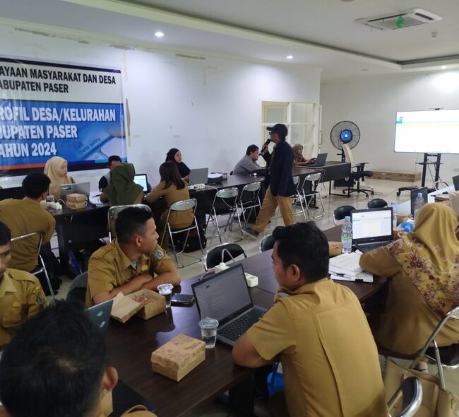 DPMD Paser Gelar Bimtek Penginputan Profil Desa