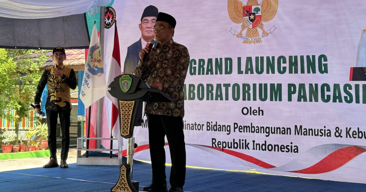 Muhadjir Effendy Resmikan Sekolah Laboratorium Pancasila Pertama di Indonesia, Dorong Pembentukan Karakter Anak Muda IKN