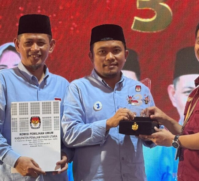 Desmon-Naspi Resmi Jadi Paslon Nomor Urut Tiga di Pilkada PPU 2024