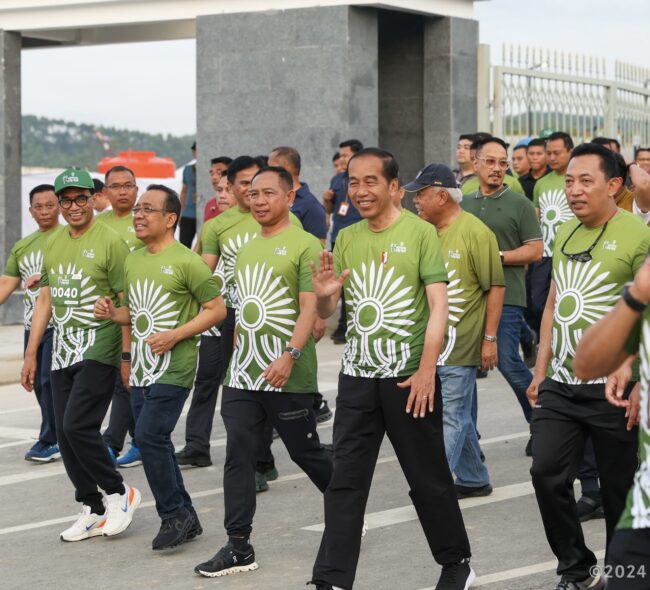 Ribuan Peserta Meriahkan Nusantara TNI Fun Run 2024 di IKN