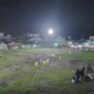 Kepala Desa Babulu Darat, Abdul Zais, pada saat kegiatan Turnamen sepak bola yang dilaksanakan di Lapangan Babulu Darat (Dok : CahayaBorneo/AJI)