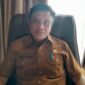 Kepala Disdikpora PPU, Andi Singkerru, pada saat wawancara di kantornya (Dok : CahayaBorneo/AJI)