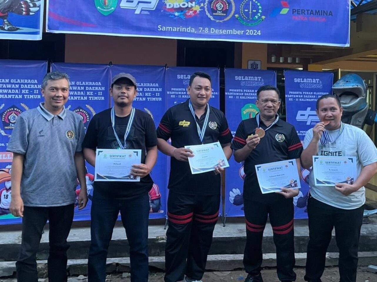 Porwada Kaltim 2024, Berau unggul sebagai juara umum pada cabang olahraga e-sport, termasuk E-football, Mobile Legends: Bang Bang (MLBB), dan PUBG Mobile. (Dok. ISTIMEWA)