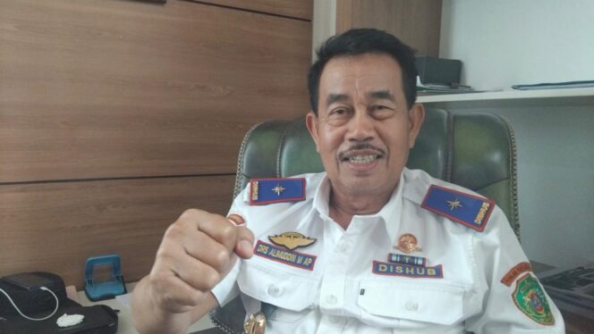 
					Kepala Dishub PPU Alimudin saat ditemui di kantornya. (Dok : CahayaBorneo/AJI)