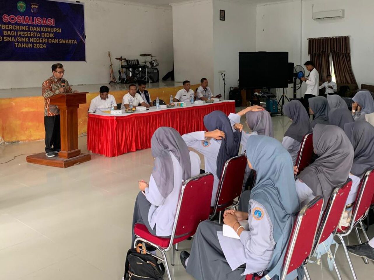 Kegiatan sosialisasi Polres PPU di SMK 2 Kec. Penajam (Dok : Istimewa)