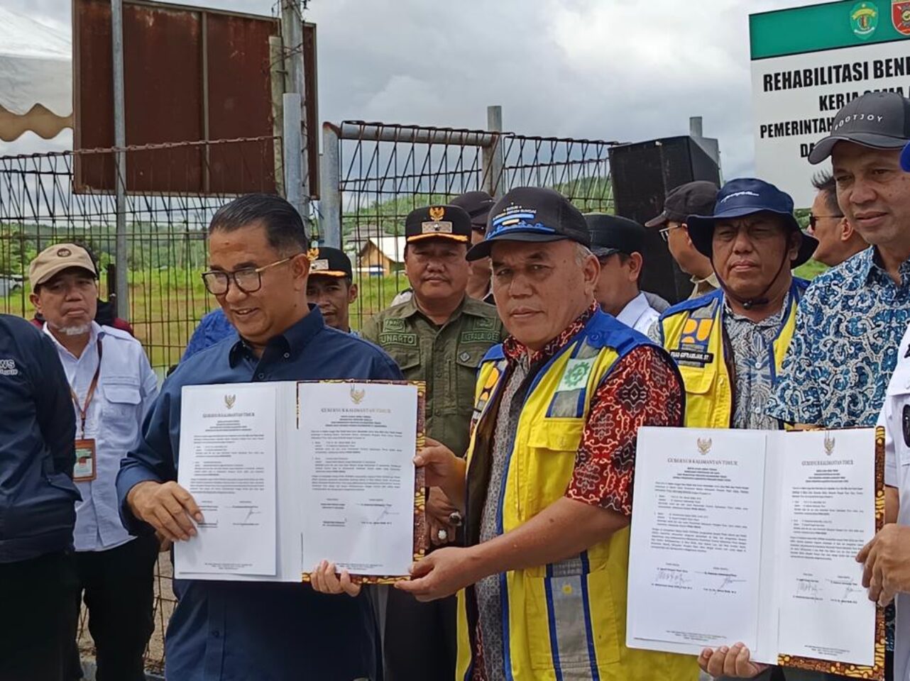 Peresmian Bendungan yang di resmikan oleh Pj Gubernur Akmal Malik (Dok : CahayaBorneo/AJI)