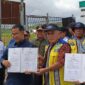 Peresmian Bendungan yang di resmikan oleh Pj Gubernur Akmal Malik (Dok : CahayaBorneo/AJI)