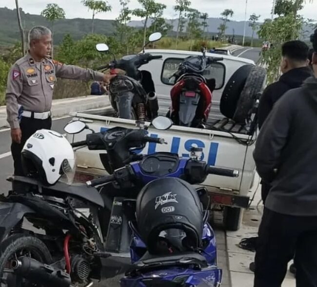 Bubarkan Balap Liar di Jalur Vital IKN