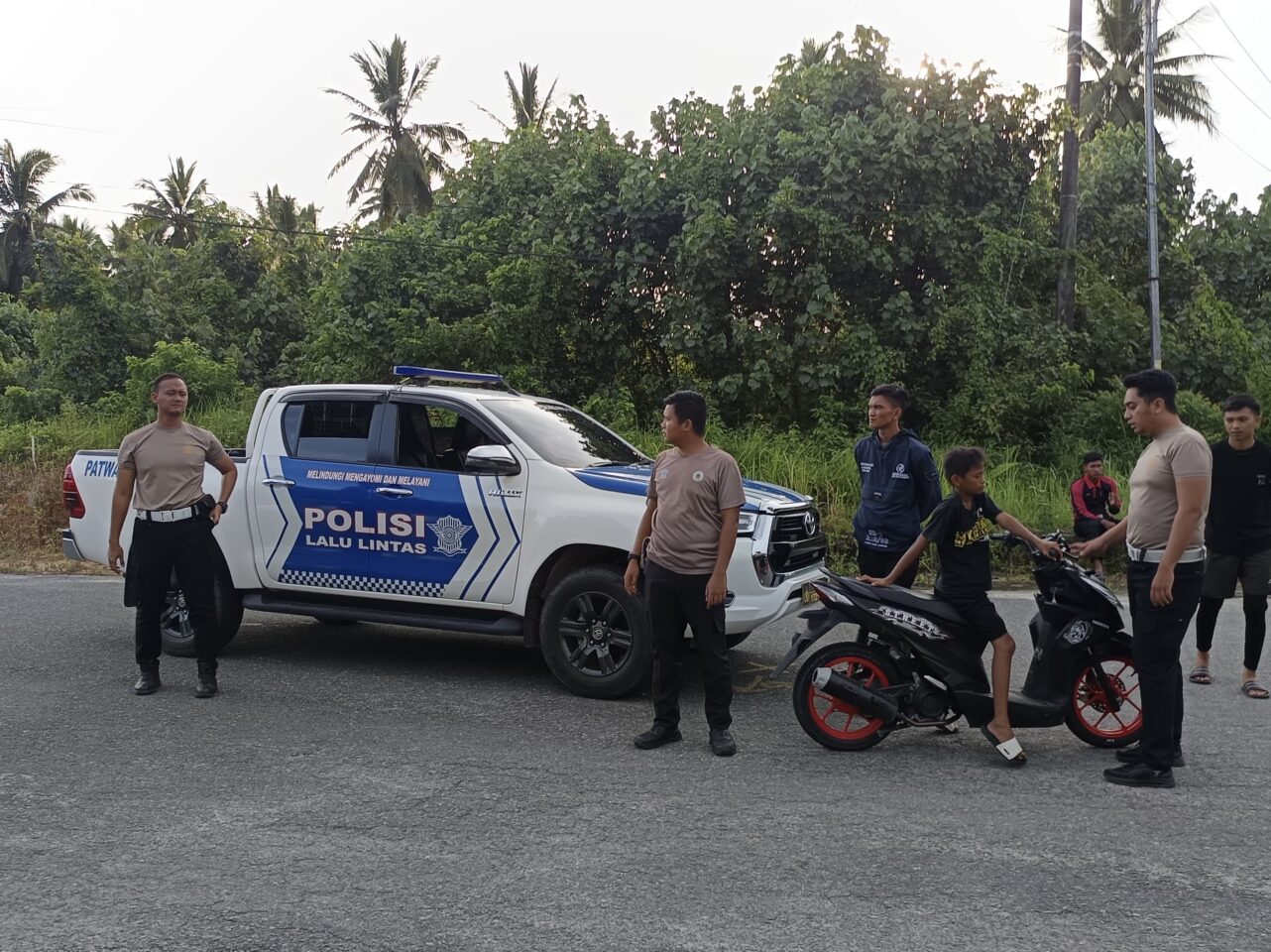 Polres PPU Amankan Enam Kendaraan Pengguna Knalpot Brong di Coastal Road