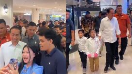 Foto: Tangkapan layar video Jokowi bersama keluarga di Sun Plaza Medan (Dok.instagram/jokowi)