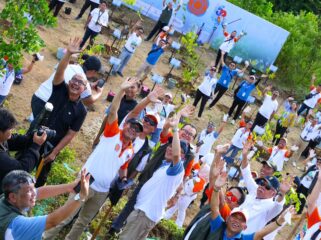 Foto: penanaman 800 bibit pohon di Kawasan Inti Pusat Pemerintahan (KIPP) IKN (Dok. OIKN)