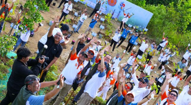 Foto: penanaman 800 bibit pohon di Kawasan Inti Pusat Pemerintahan (KIPP) IKN (Dok. OIKN)