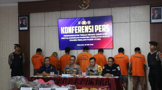 Foto: Konferensi pers Polres PPU (Dok. PolresPPU)