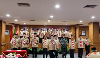 foto : Pelantikan Kwarcab dan Mabicab periode 2024-2029/ Ketua Kwarcab PPU (Dok : CahayaBorneo/AJI)
