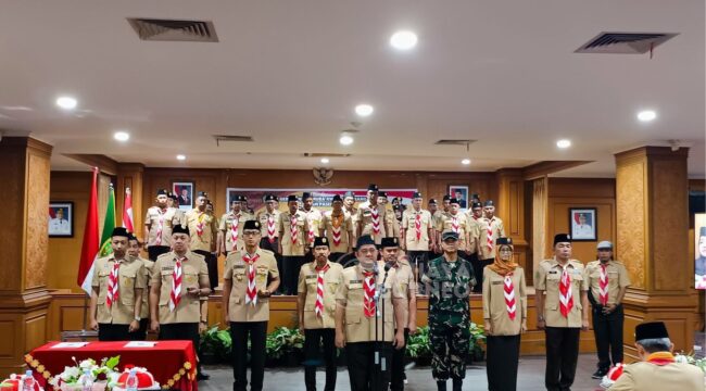 foto : Pelantikan Kwarcab dan Mabicab periode 2024-2029/ Ketua Kwarcab PPU (Dok : CahayaBorneo/AJI)