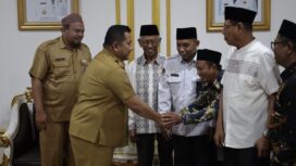 foto : Mudyat Noor menerima kunjungan kerja  jajaran MUI Kaltim dan MUI PPU ( Dok.HumasPPU)